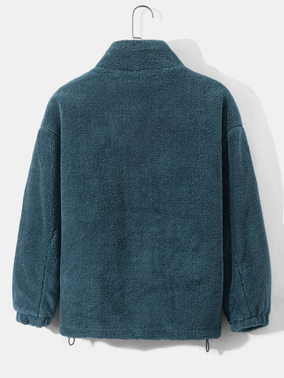 Manteau en peluche doublé matelassé