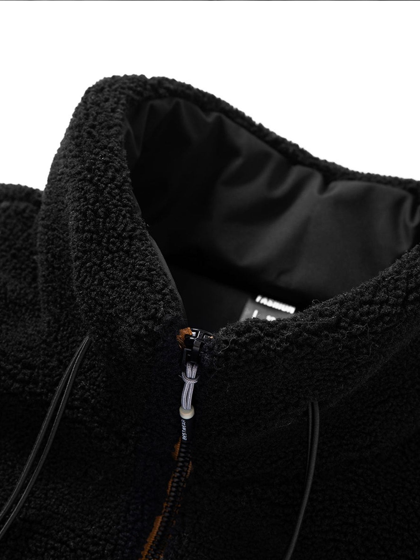 Veste zippée en polaire matelassée doublée
