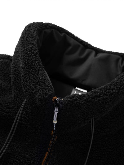 Veste zippée en polaire matelassée doublée
