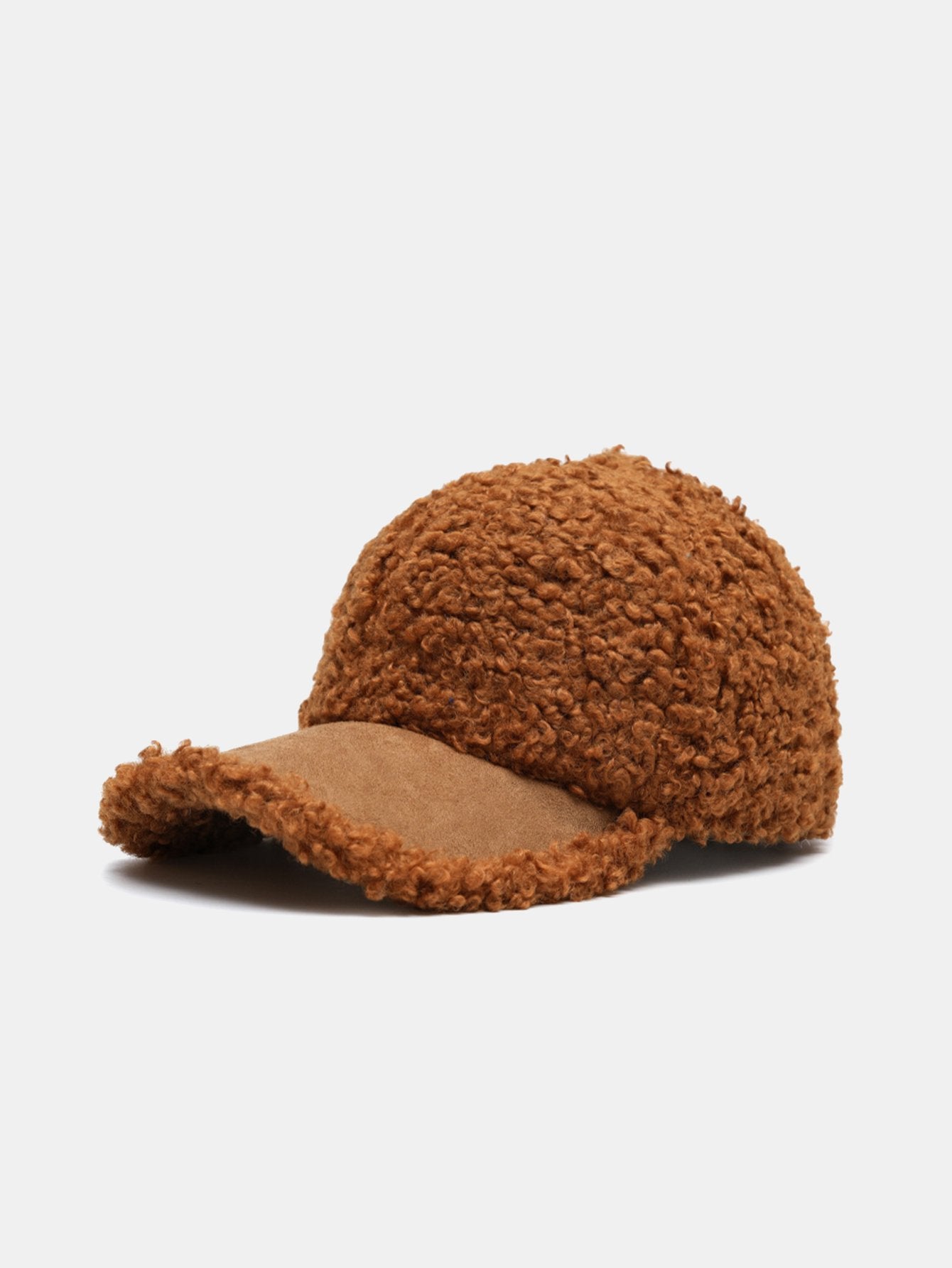 Casquette de baseball en peluche de couleur unie