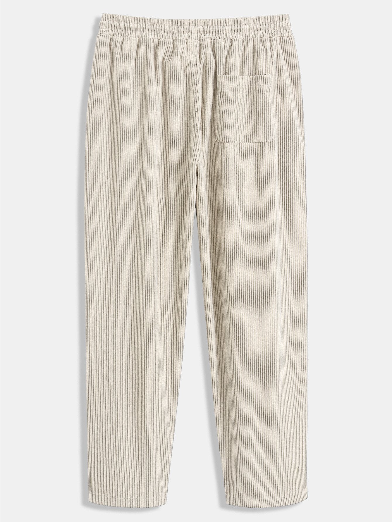 Chemise à capuche en velours côtelé colorblock coupe décontractée et pantalon droit en velours côtelé