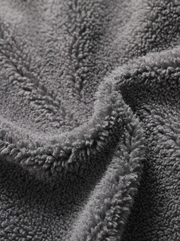 Veste en jean délavée doublée en peluche