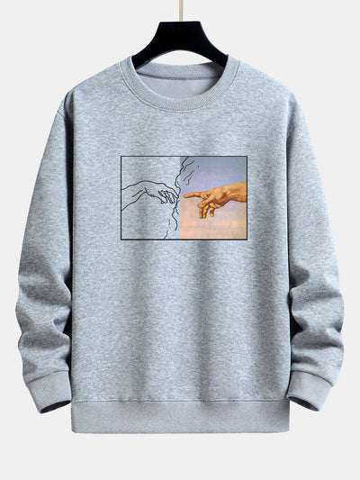 Sweat-shirt décontracté à imprimé Adam