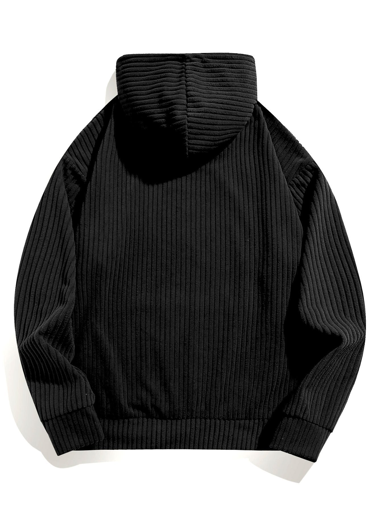 Sweat à capuche en velours côtelé coupe décontractée
