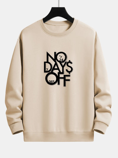 Sweat-shirt décontracté imprimé No Days Off