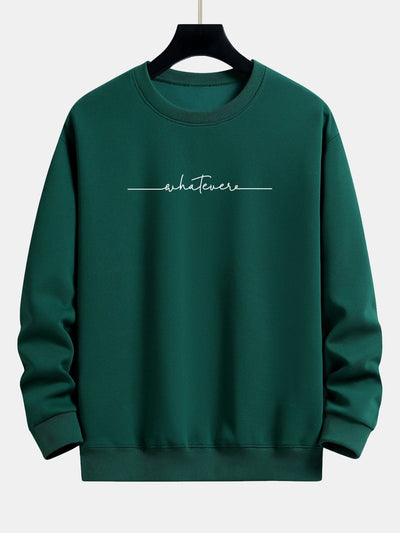 Sweat-shirt décontracté à imprimé slogan
