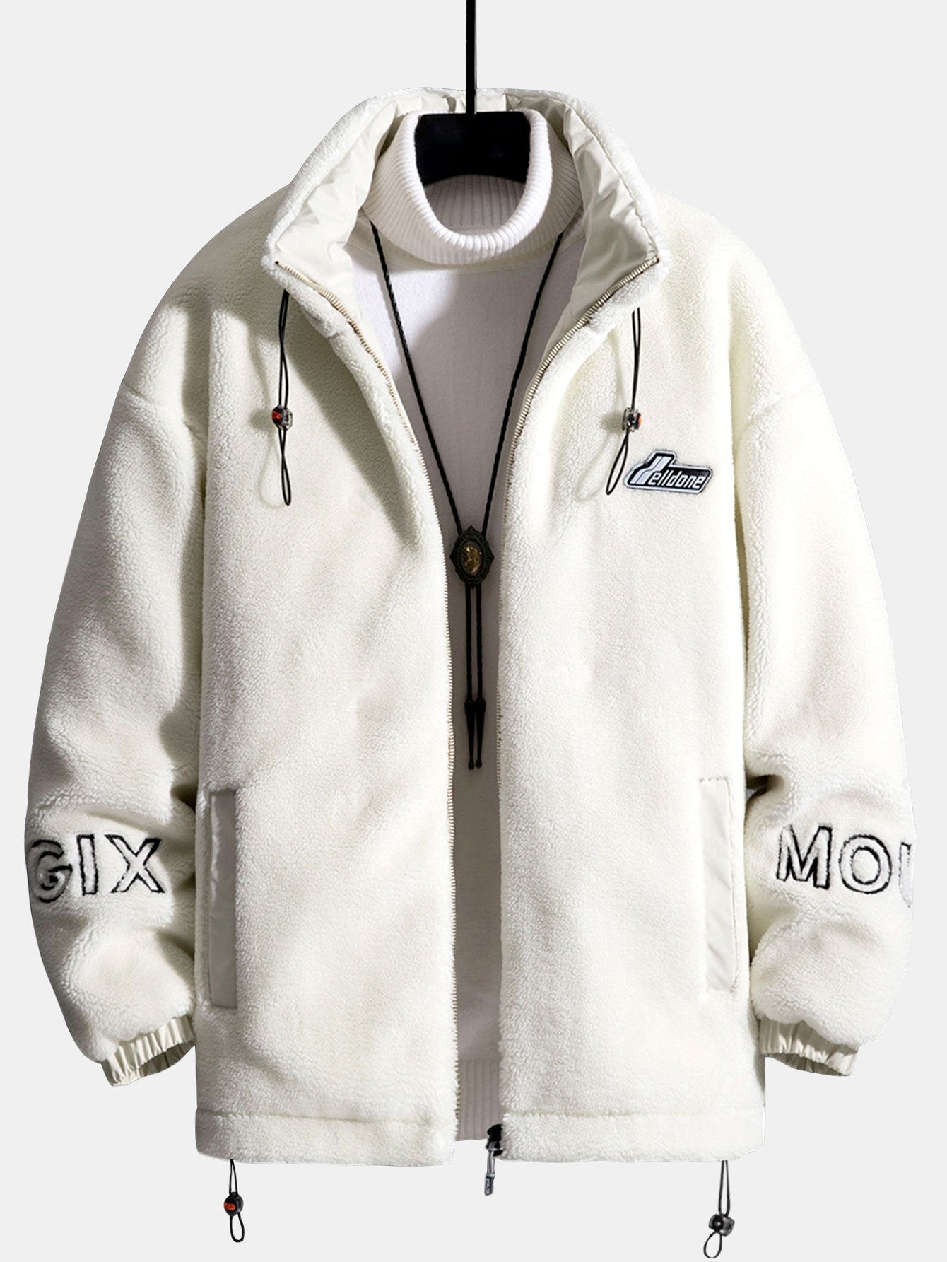Veste zippée en polaire matelassée doublée