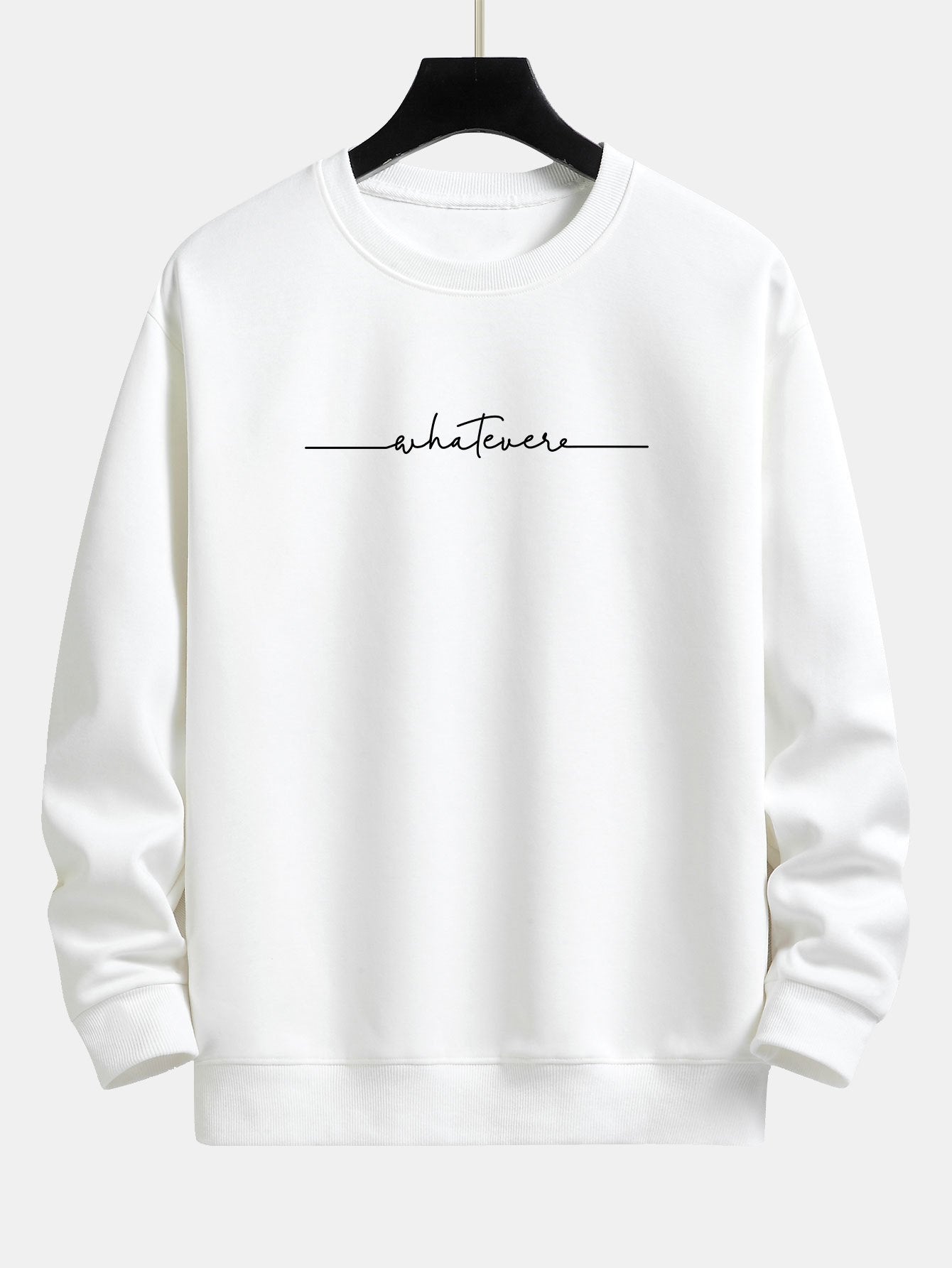Sweat-shirt décontracté à imprimé slogan
