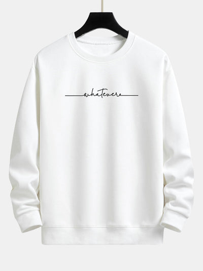 Sweat-shirt décontracté à imprimé slogan