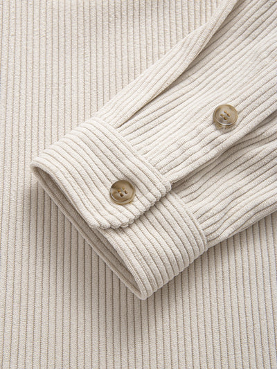 Chemise en velours côtelé à double poche