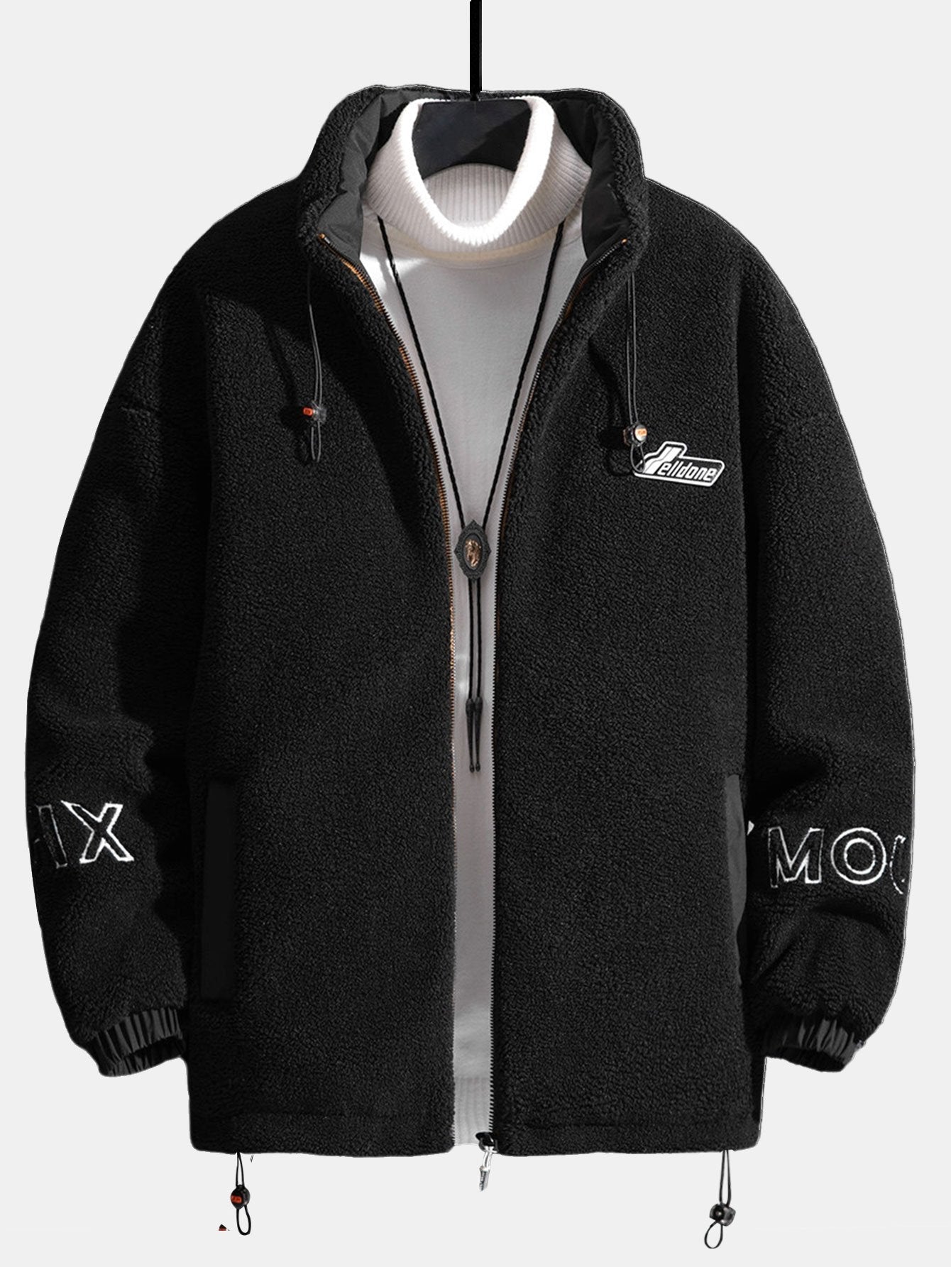 Veste zippée en polaire matelassée doublée