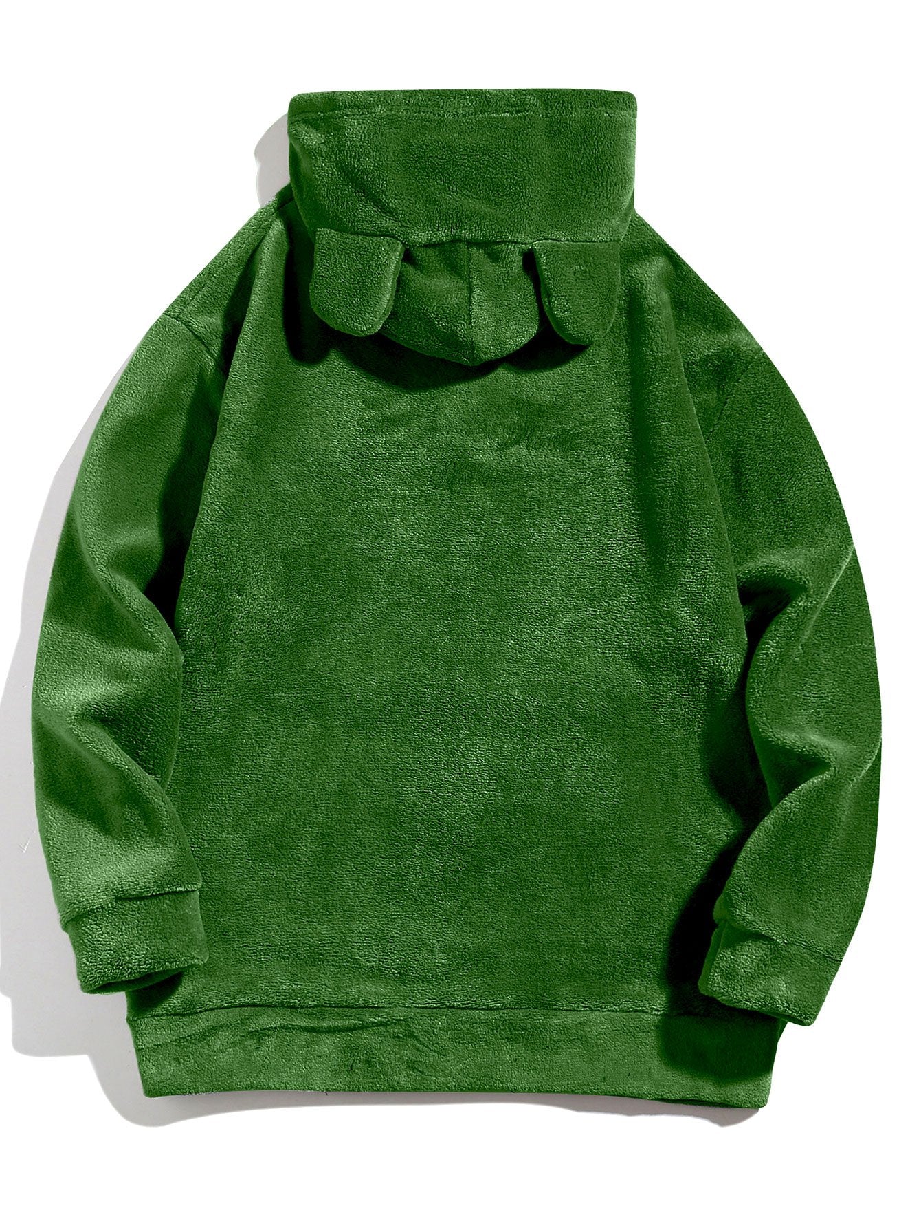 Sweat à capuche en polaire Teddy coupe décontractée avec oreilles