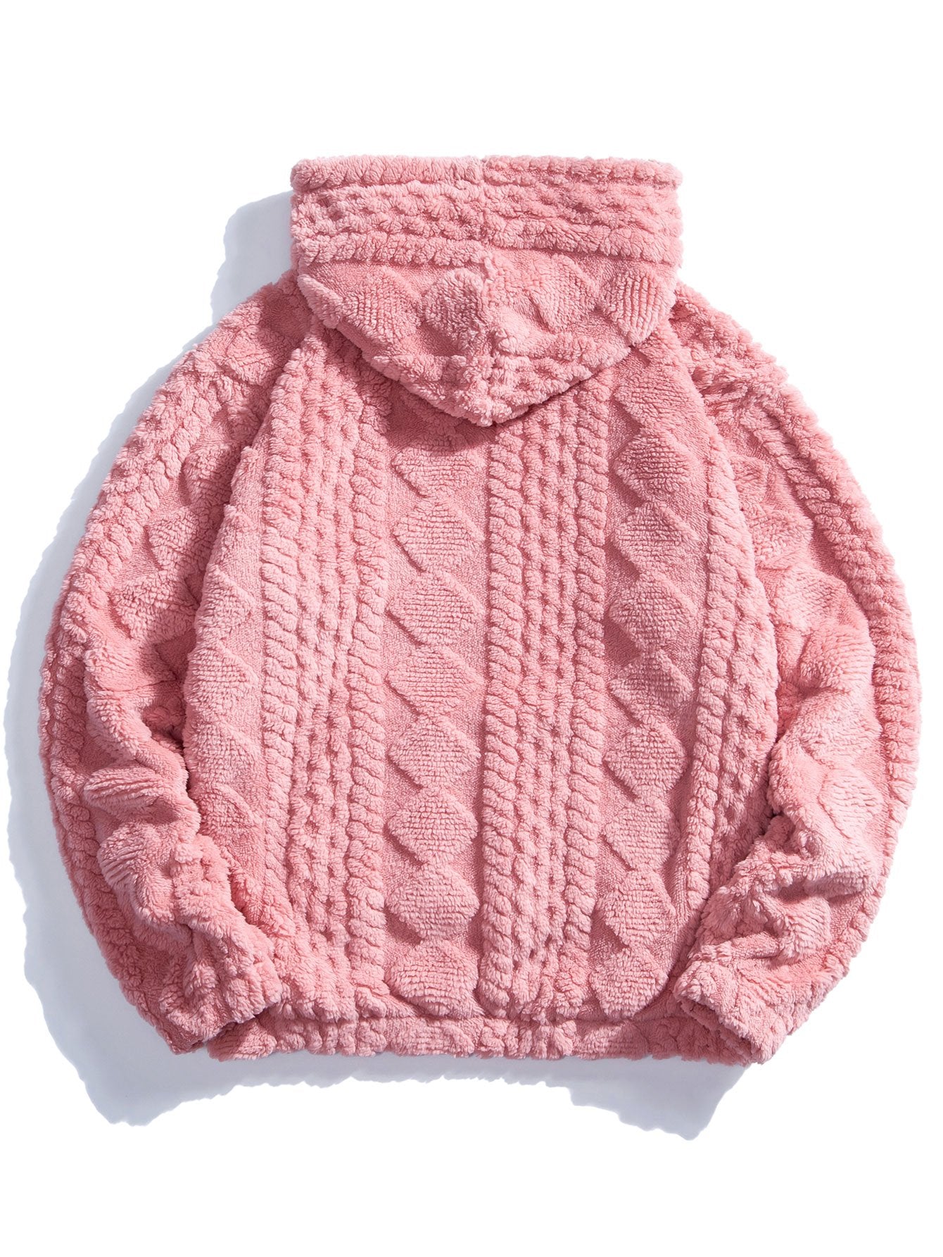 Sweat à capuche en jacquard géométrique Teddy