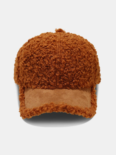 Casquette de baseball en peluche de couleur unie