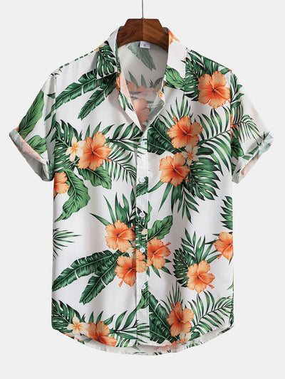 Ensemble Tropical : Chemise Imprimé Tropical & Short de Bain