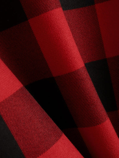 Chemise à capuche doublée de polaire en flanelle