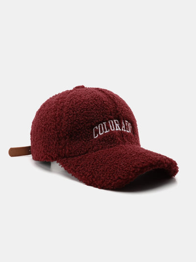 Casquette de baseball en peluche brodée Colorado