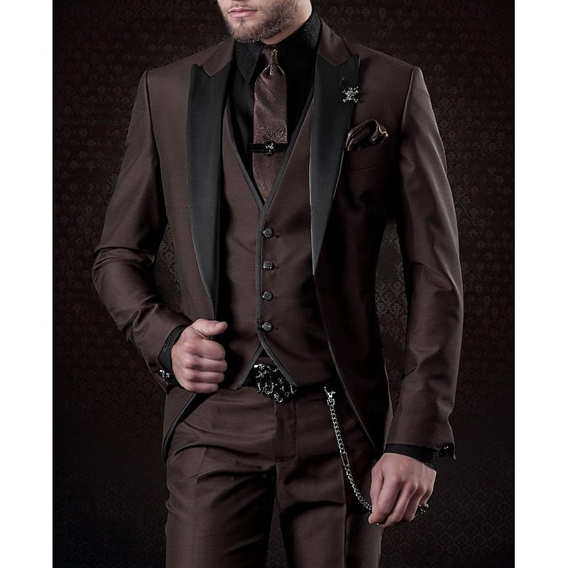 Ensemble en lin pour hommes : veste, gilet et pantalon