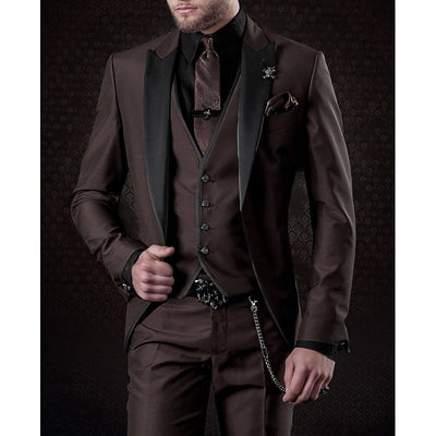 Ensemble en lin pour hommes : veste, gilet et pantalon