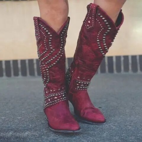 Gabrielle | Bottes Hautes Pour Femme | Mollets Larges