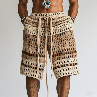 Short de plage tressé