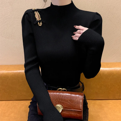 ELYSA - Pull Côtelé Précieux pour Femmes