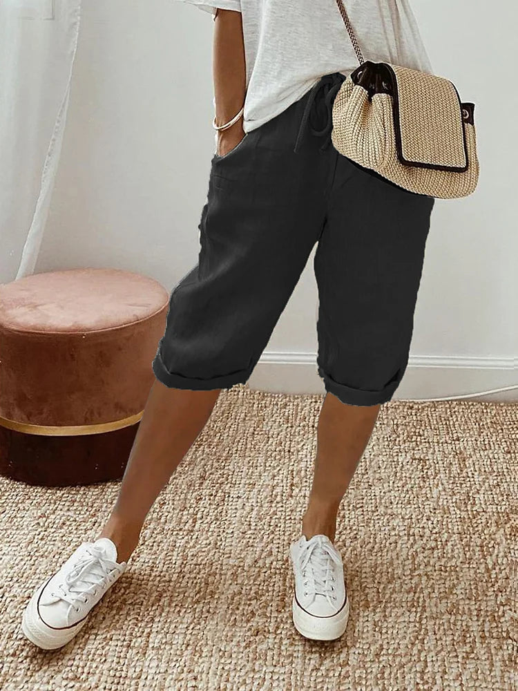 Rosa | Short chic et aérien en lin mélangé