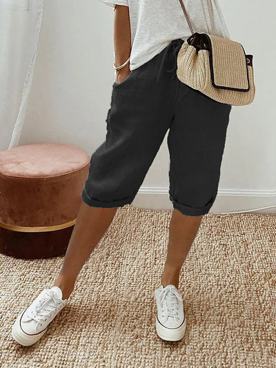 Ismène - Short en coton intemporel | Confort ultime et style raffiné