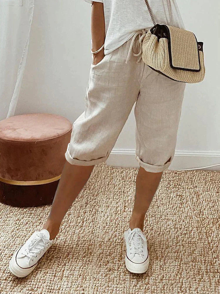 Rosa | Short chic et aérien en lin mélangé