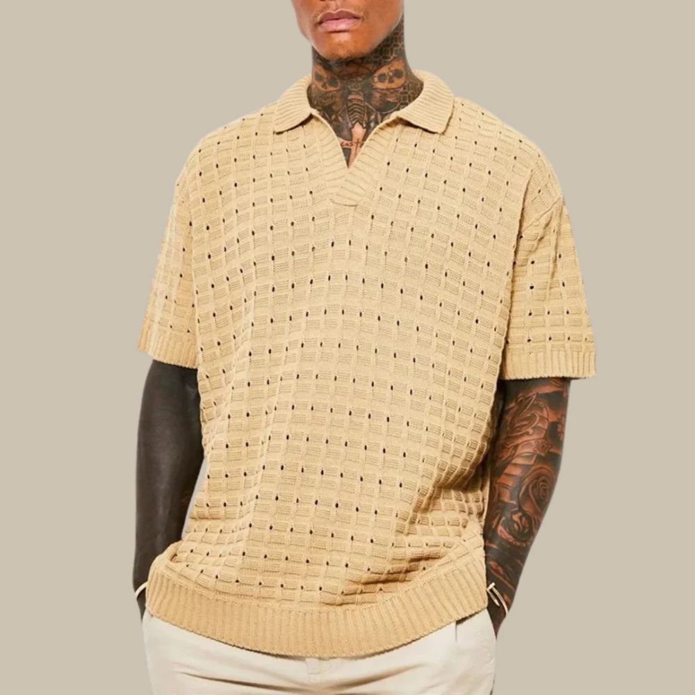 Polo d'été pour homme en maille vibrante - Roge
