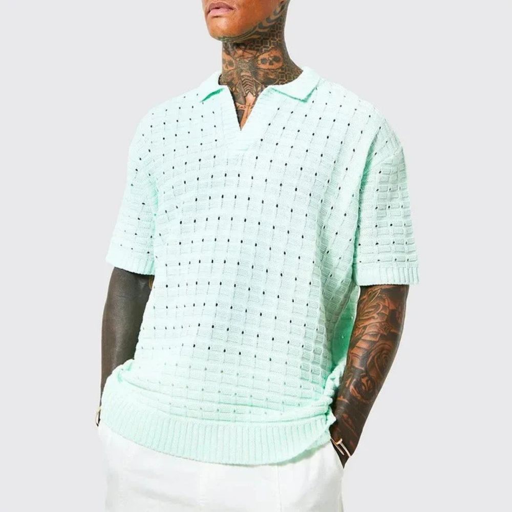 Polo d'été pour homme en maille vibrante - Roge