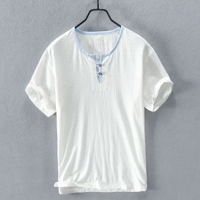 Chemise d'été en lin léger, élégante et respirante, pour homme - Hajo
