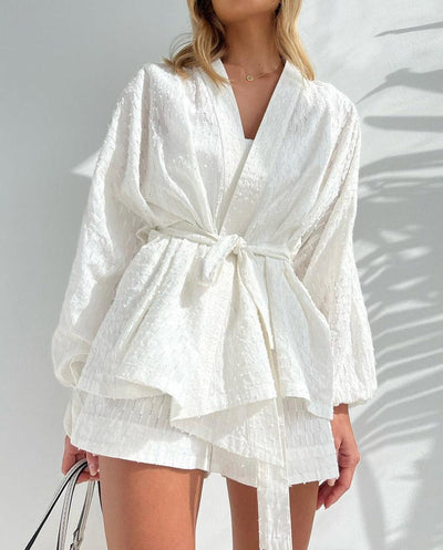 Ensemble kimono élégant avec short pour femmes - Grace Collection