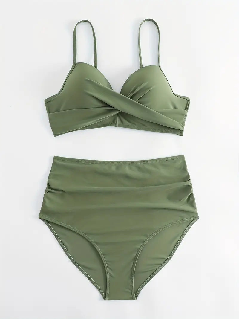 Lisa | Bikini élégant à imprimé tropical pour femmes