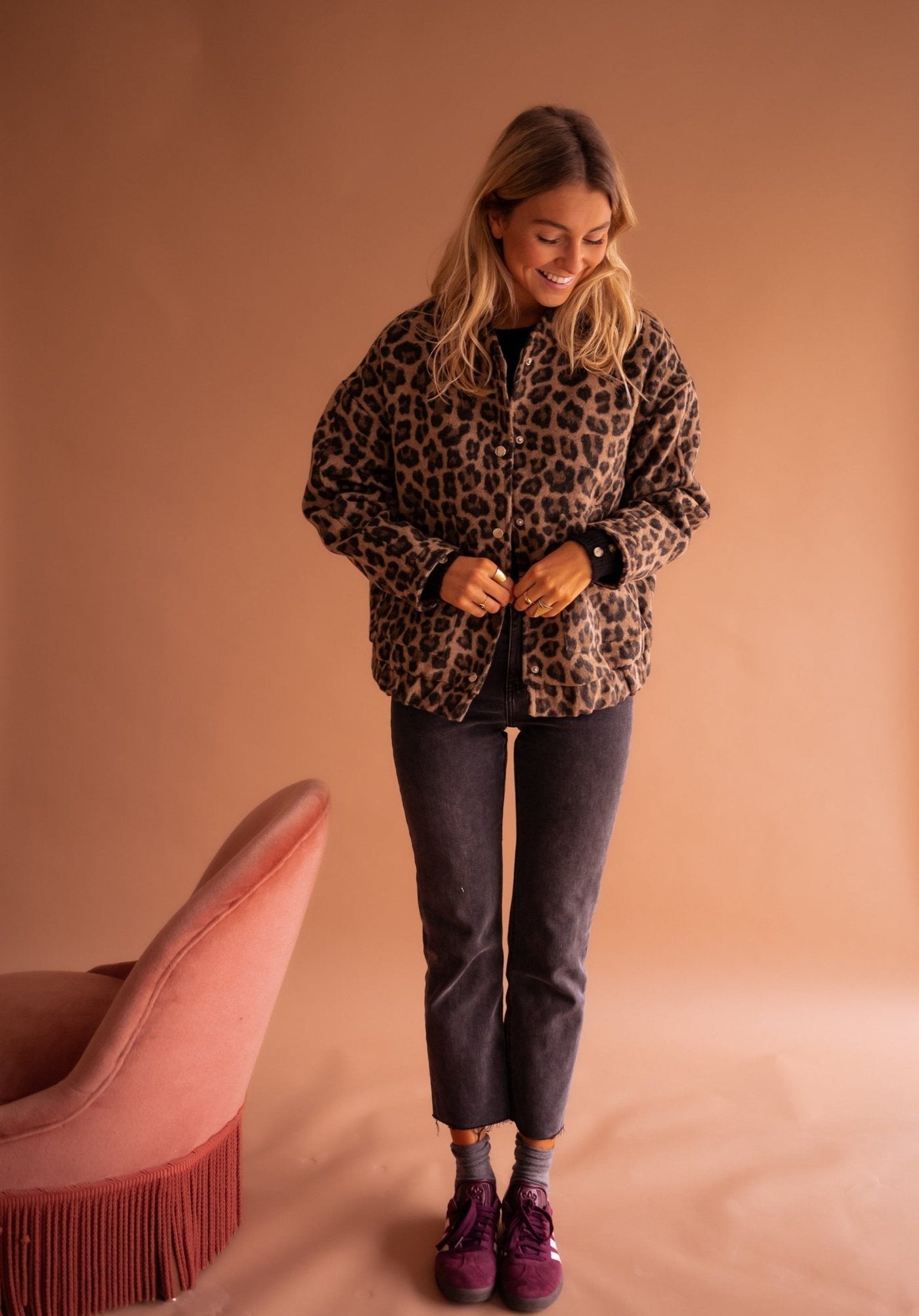 Élodie™ | Veste Bomber Léopard