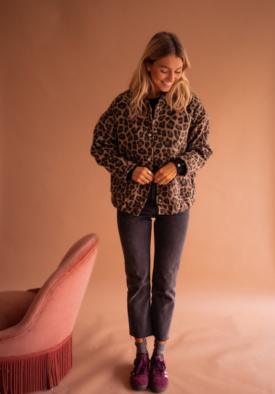 Élodie™ | Veste Bomber Léopard