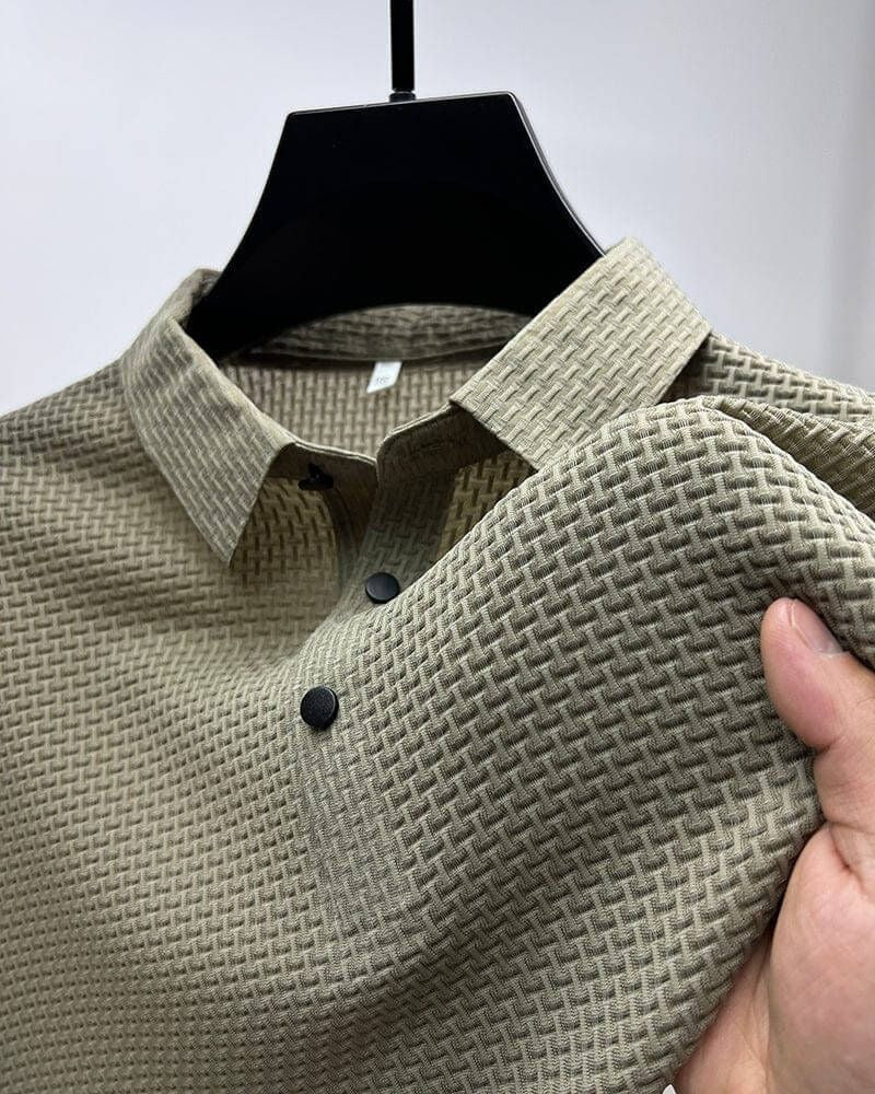 Chemisier d'été élégant en soie avec maille de luxe - Morris