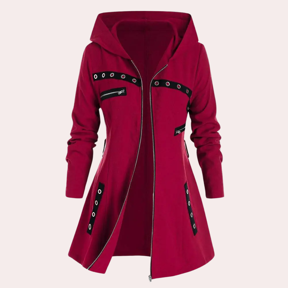 PENNY - Veste à Capuche Elégant avec Fermeture Éclair pour Femmes