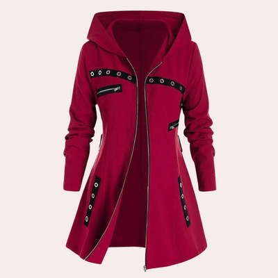 PENNY - Veste à Capuche Elégant avec Fermeture Éclair pour Femmes