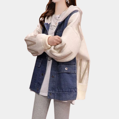 CLOE - Cardigan Innovant à Capuche pour Femmes