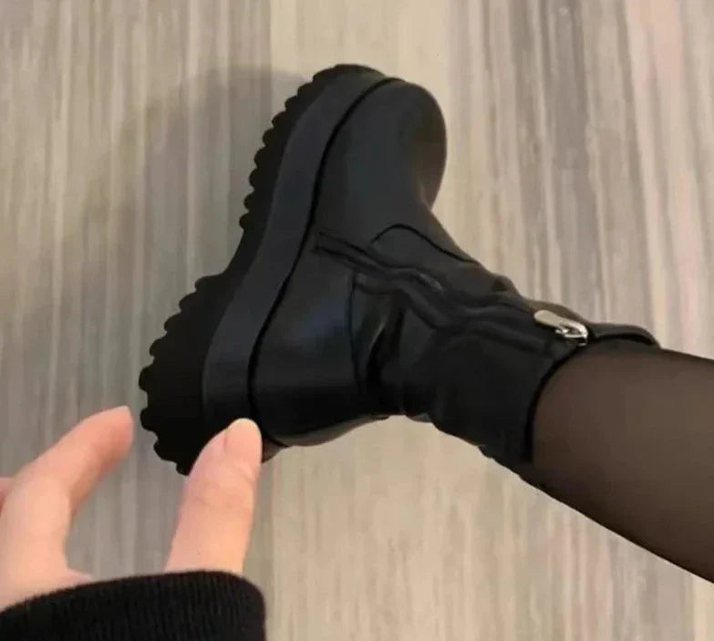 Mathilde | Bottes Fermeture Éclair Pour Femme | Noir