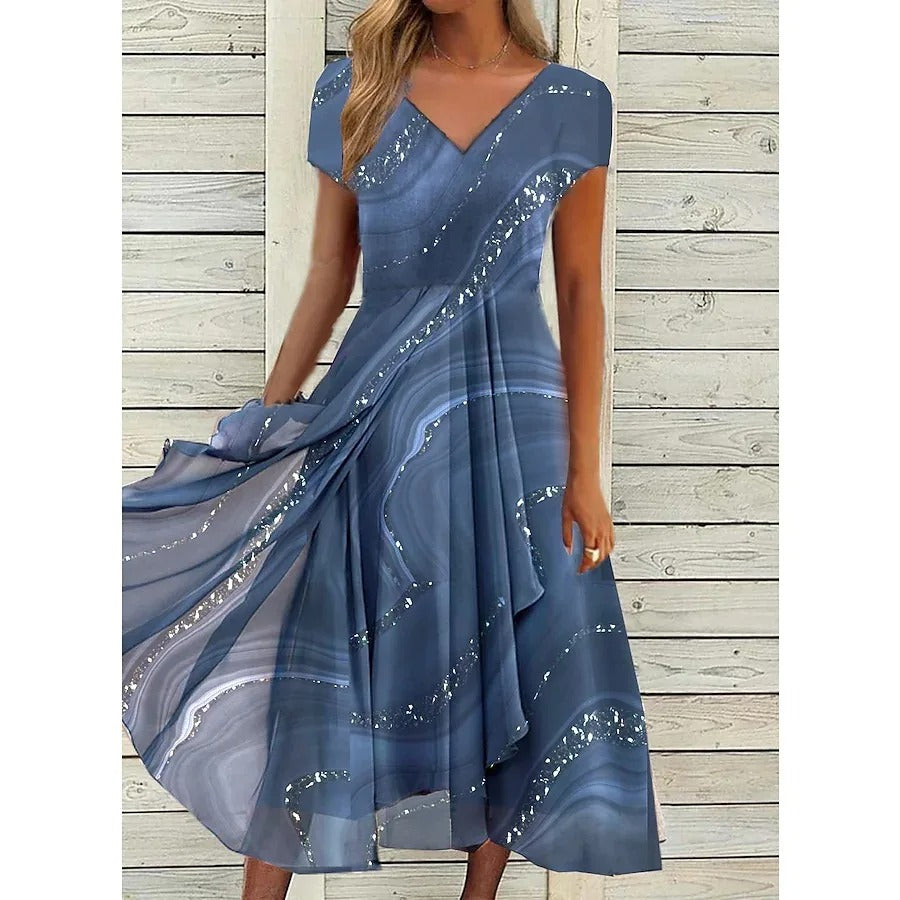Naomi | Robe Midi à Col V