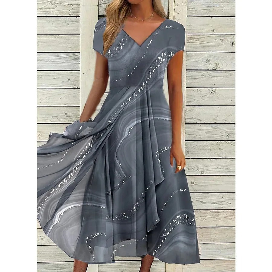 Naomi | Robe Midi à Col V