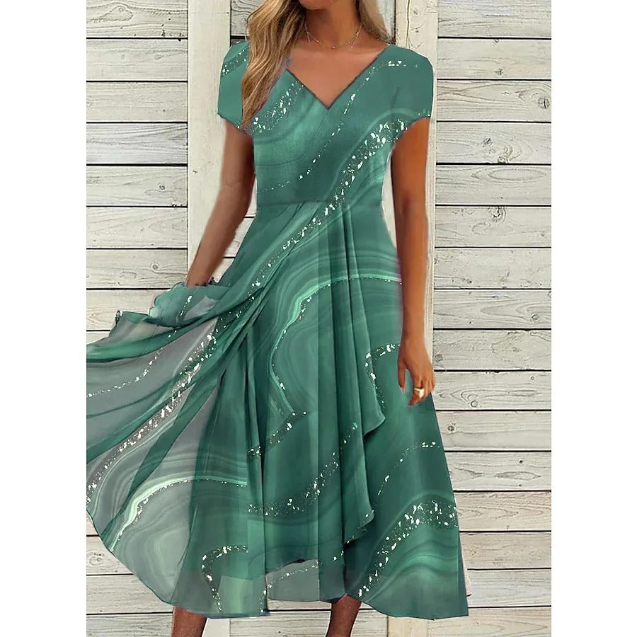 Naomi | Robe Midi à Col V