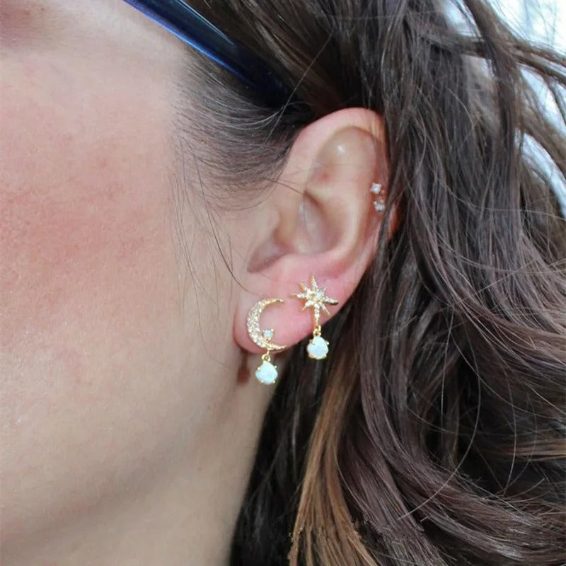 Lunéa™ | Boucles d’oreilles en nacre naturelle