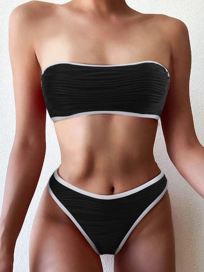 Lydia - Ensemble de bikinis séduisant avec taille haute élégante