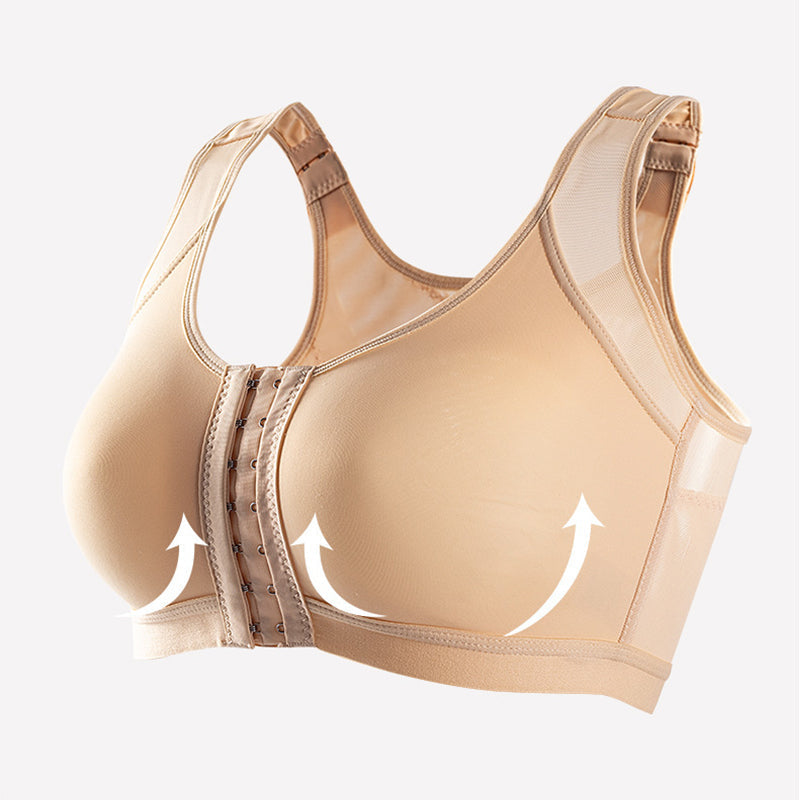 Soutien-gorge femme – Maintien structuré – Bretelles larges – Fermeture frontale
