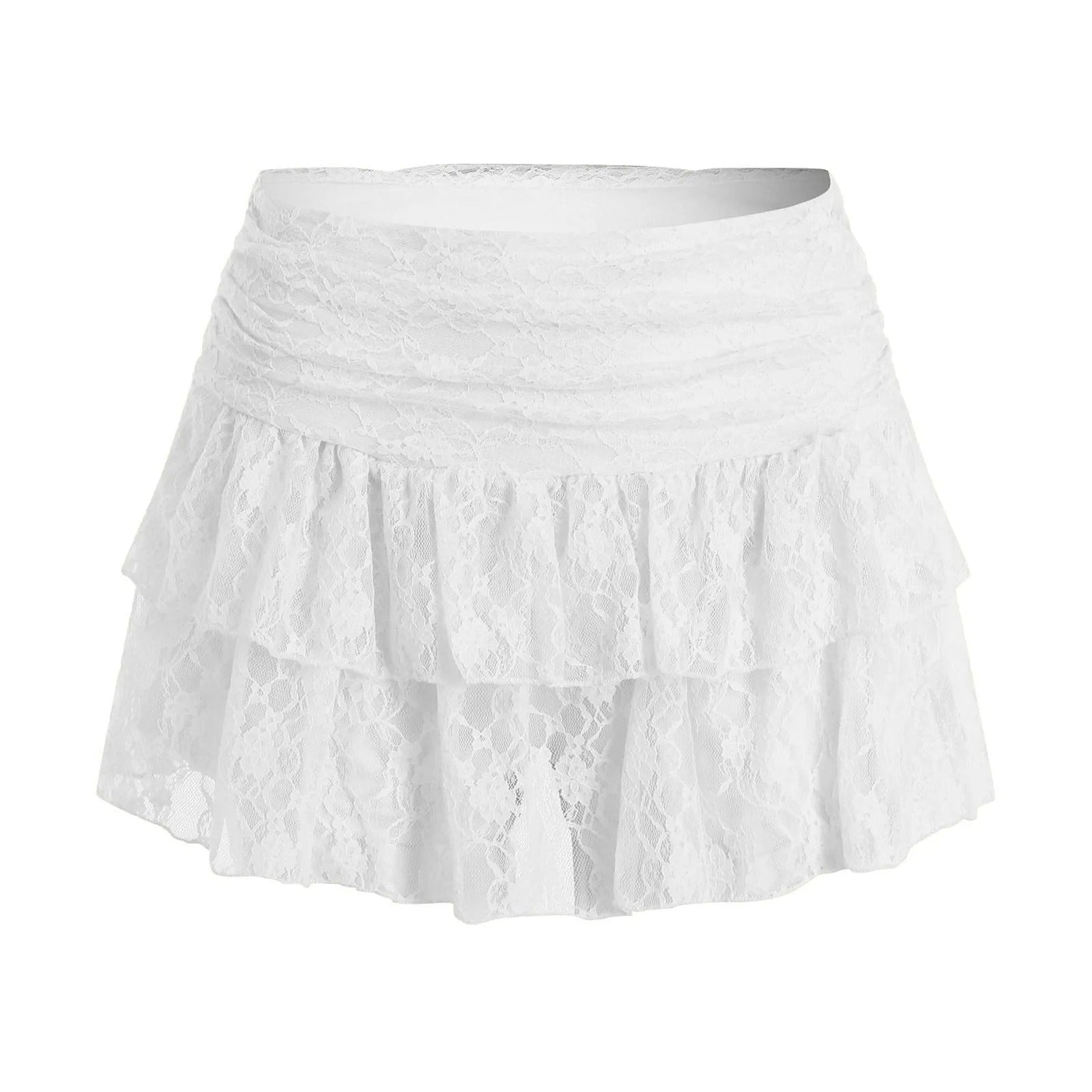 Mini ruffle skirt volants mini look playful été 2025