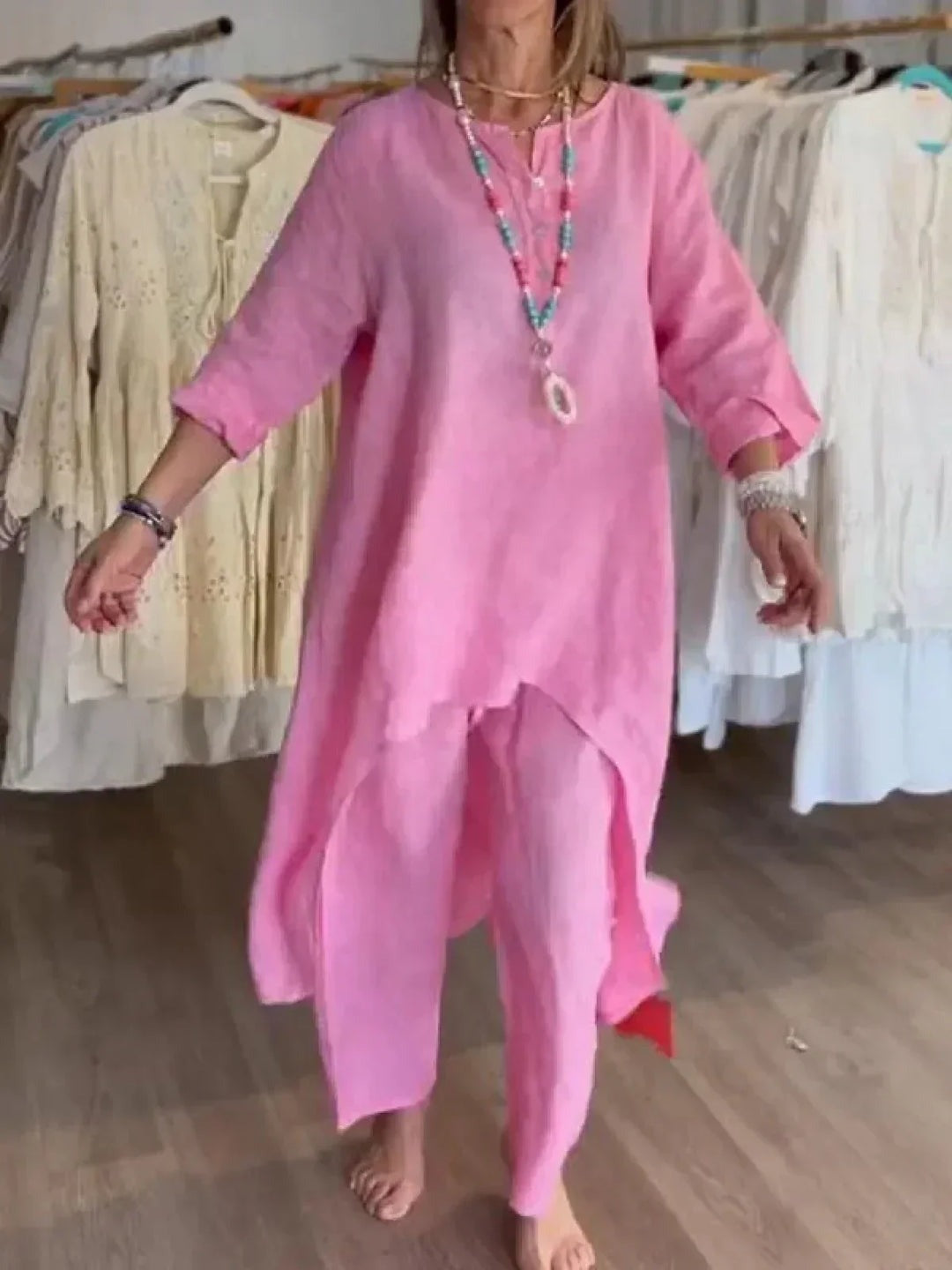 Ensemble Pantalon et Haut en Lin