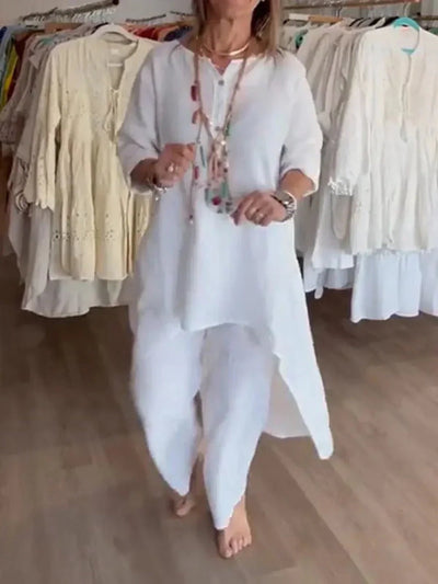 Ensemble Pantalon et Haut en Lin
